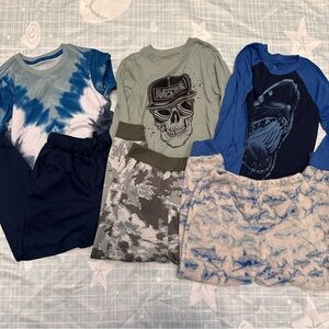 Boys' Graphic and Tie-Dye Pajama Set